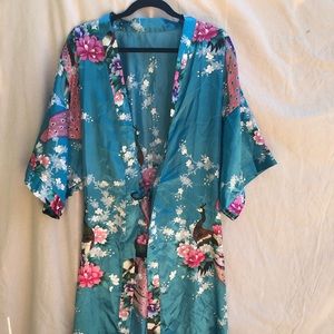 A large peacock kimono